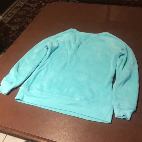 Velour v-neck sweatshirt - Picture 4 of 6